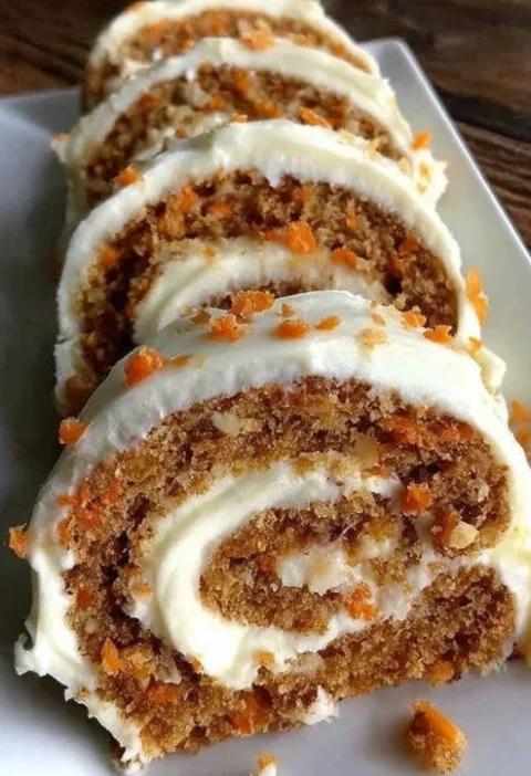 Carrot Cake Roll Cream Cheese Frosting Filling