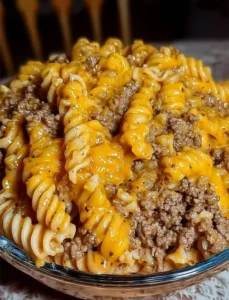 Cheesy Sloppy Cheeseburger Pasta