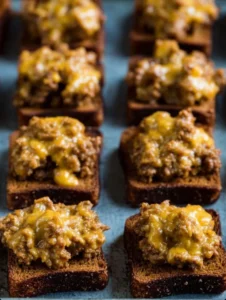 Classic Hanky Panky Bites — sausage, cheese & rye bread appetizers