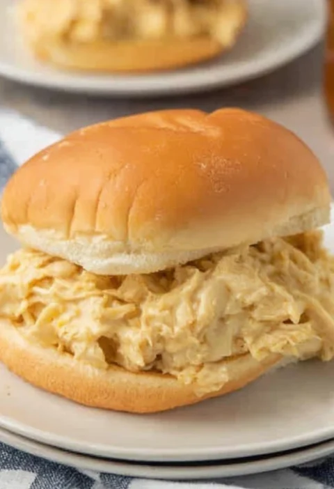 Classic Ohio Shredded Chicken Sandwiches Recipe Best Slow Cooker Chicken Sandwich Ohio Ohio Comfort Food Chicken Sandwich ...