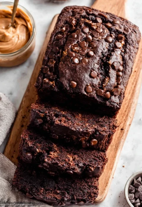Double Chocolate Banana Bread Recipe Best Double Chocolate Banana Bread Moist Double Chocolate Banana Bread Vegan Double C...