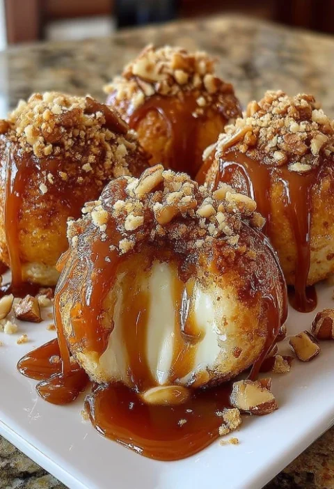 Easy Apple Caramel Bombs Recipe Homemade Caramel Apple Poppers How To Make Caramel Apple Bombs Gluten-free Apple Caramel B...
