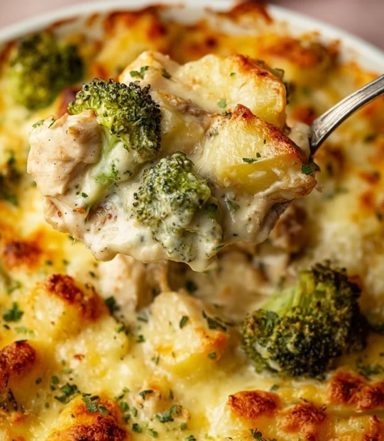 Baked Potato Chicken and Broccoli Casserole