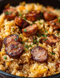 Cajun Sausage and Rice Skillet
