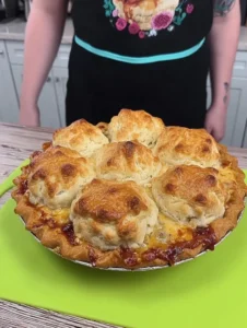 Easy Chicken Pot Pie with Biscuit Topping — cozy weeknight comfort