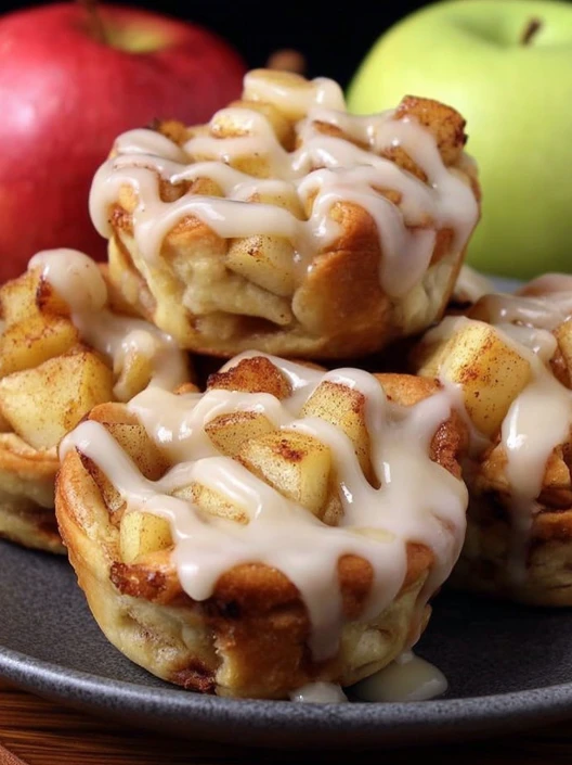 Cinnamon Roll Apple Pie Cups