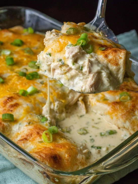 Cream Cheese Chicken Enchiladas