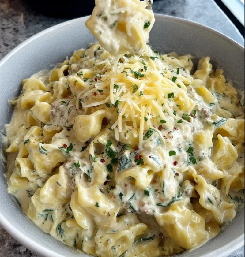 Crockpot White Lasagna Soup