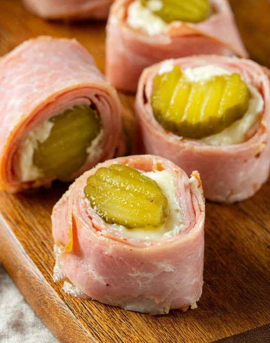 Ham and Pickle Roll Ups