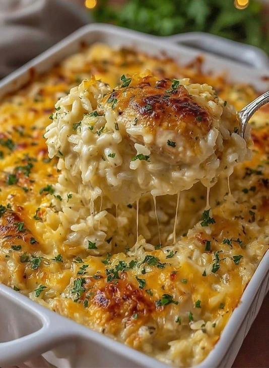 Heavenly Chicken and Rice Casserole