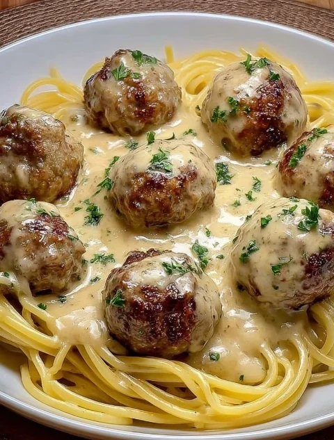 Easy Meatballs With Roquefort Sauce Recipe Homemade Roquefort Cheese Meatball Sauce Best Meatball Recipe With Roquefort Go...