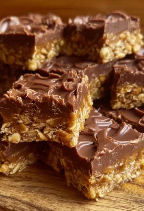 Easy No-bake Chocolate Oat Bars Recipe Homemade No-bake Chocolate Oatmeal Bars Healthy Chocolate Oat Bars No-bake Recipe V...