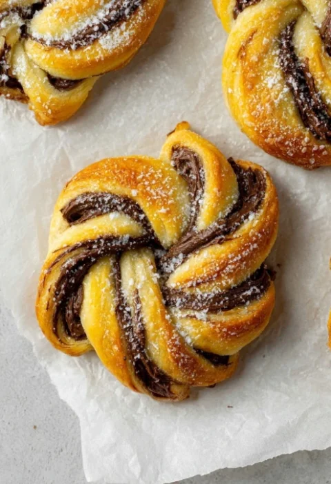 Easy Nutella Puff Pastry Braid Recipe 3 Ingredient Nutella Pastry Braid How To Make Nutella Puff Pastry Simple Nutella Bra...