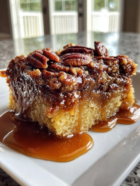 Easy Pecan Pie Dump Cake Recipe Homemade Pecan Pie Dump Cake Best Pecan Pie Dump Cake Pecan Pie Dump Cake With Yellow Cake...