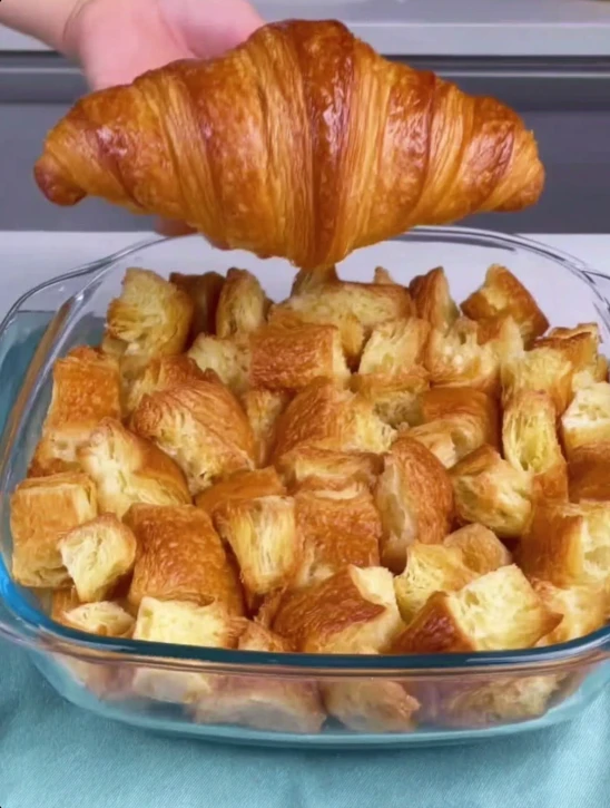 Easy Pumpkin Croissant Breakfast Casserole