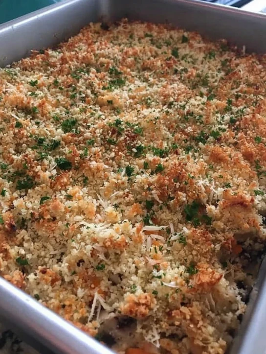 Stuffed Mushroom Casserole