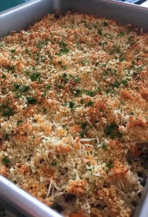 Easy Stuffed Mushroom Casserole Recipe Vegetarian Stuffed Mushroom Casserole Low Carb Stuffed Mushroom Casserole Gluten Fr...