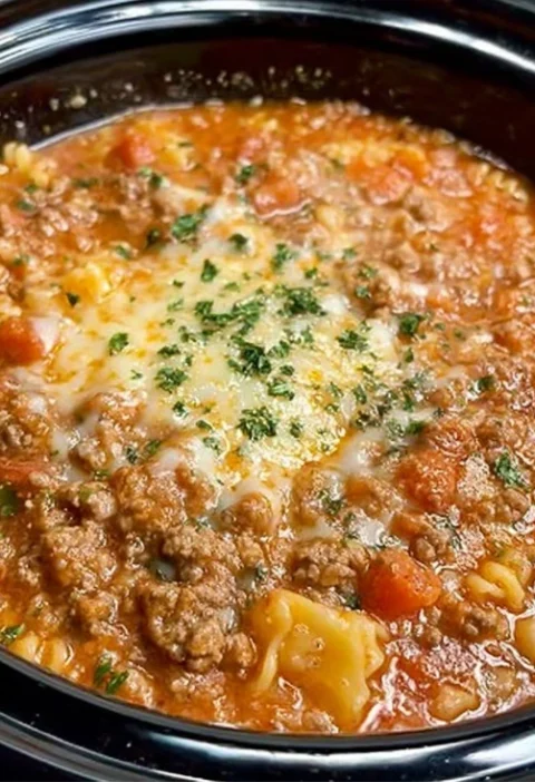Hearty Lasagna Soup Recipe Easy Lasagna Soup Delight Homemade Lasagna Soup Tutorial Best Cheesy Lasagna Soup Slow Cooker L...