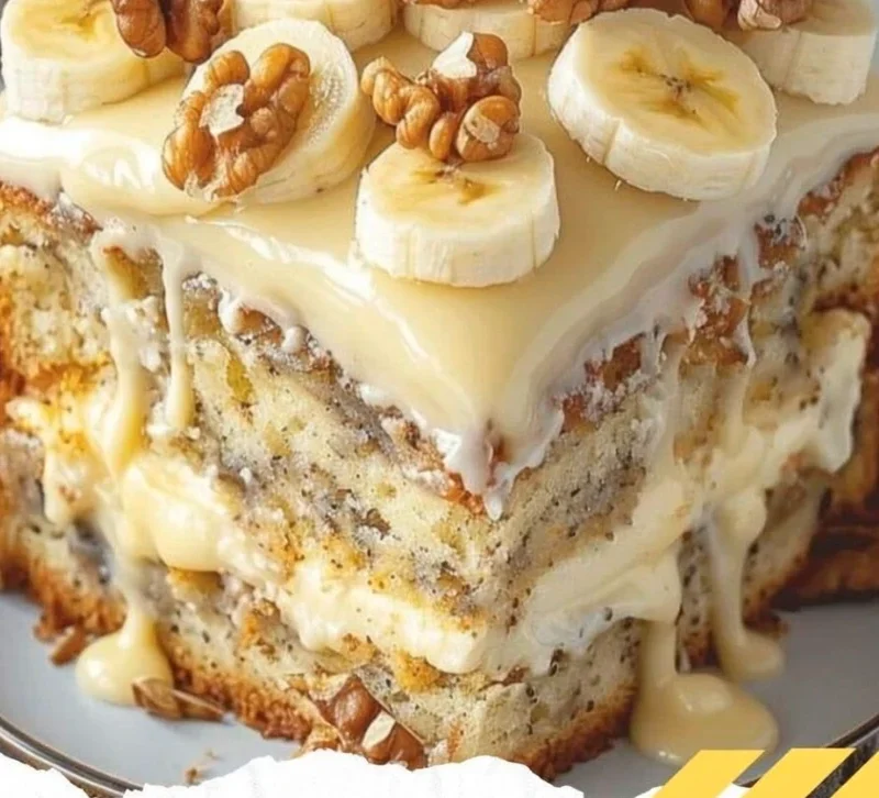 Heavenly Banana Walnut Cream Cake Recipe Best Banana Walnut Cream Cake Online Where To Buy Banana Walnut Cream Cake Homema...