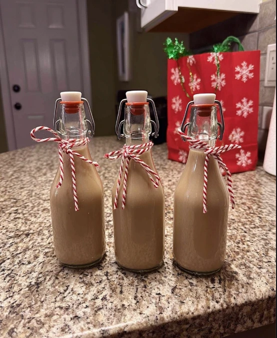 Homemade Baileys for Christmas gifts