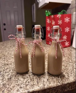 Homemade Baileys for Christmas gifts