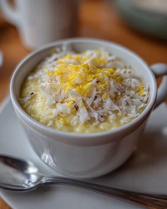 Lemon Coconut Protein Pudding