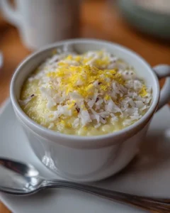 Lemon Coconut Protein Pudding