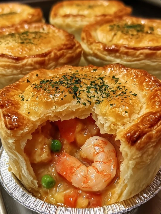 Louisiana Shrimp Crawfish Pies