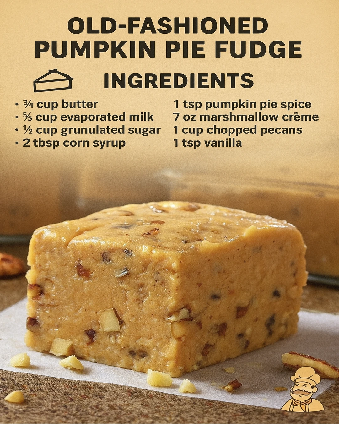 Pumpkin Pie Fudge