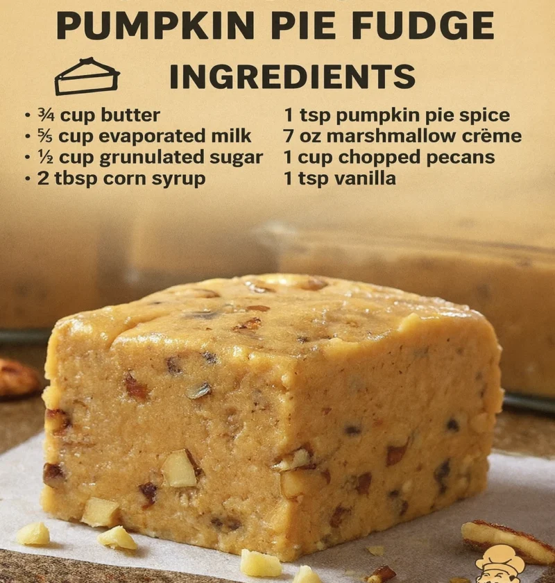 Pumpkin Pie Fudge