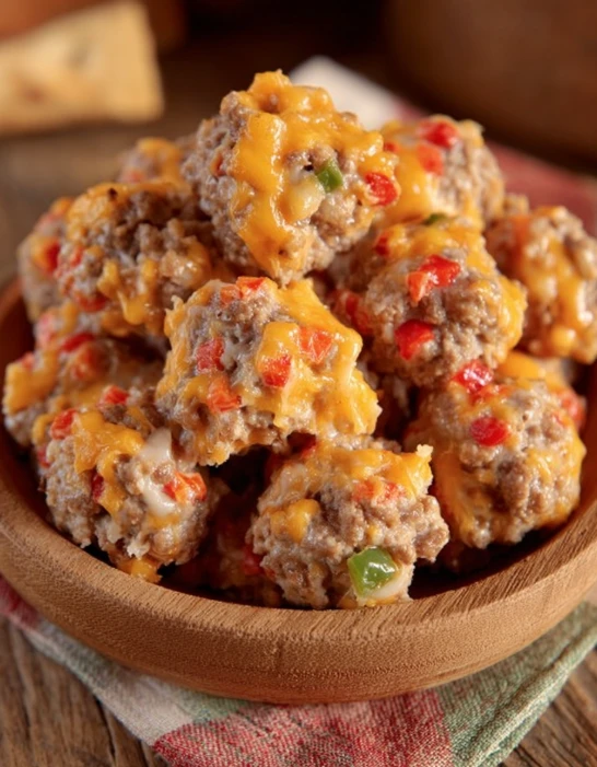 Rotel Cream Cheese Sausage Balls