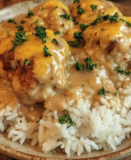 Smothered Chicken Rice