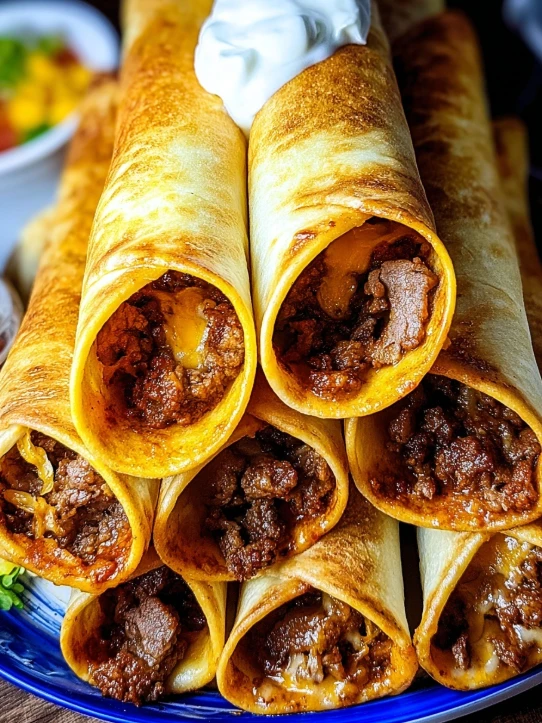 Spicy Beef Taquitos