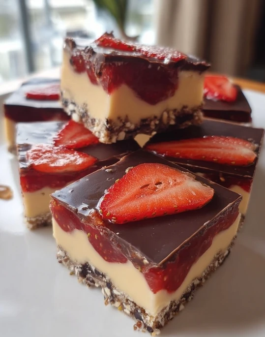 Strawberry Chocolate Cottage Bars