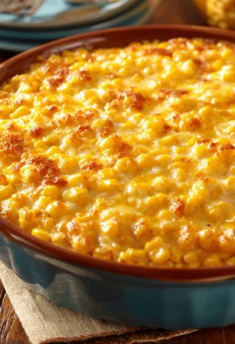 Amish Holiday Corn Bliss Casserole Recipe Traditional Amish Corn Casserole Easy Amish Bliss Corn Bake Amish Christmas Corn...