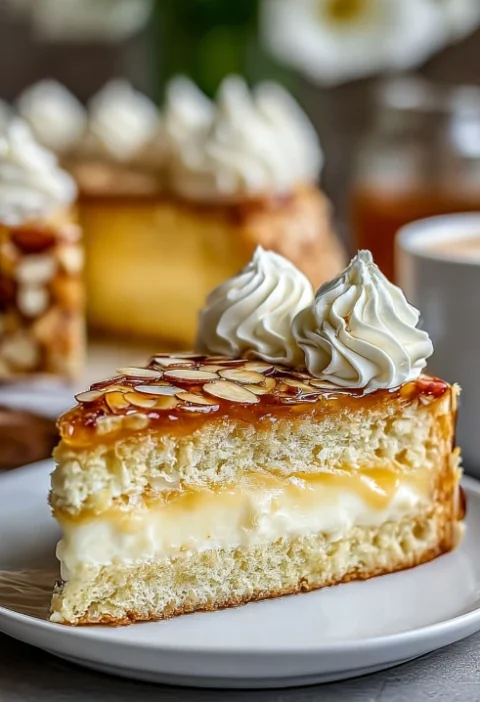 Authentic German Bee Sting Cake Recipe Traditional Bienenstich Cake Tutorial Easy Bee Sting Cake Guide Best Bee Sting Cake...