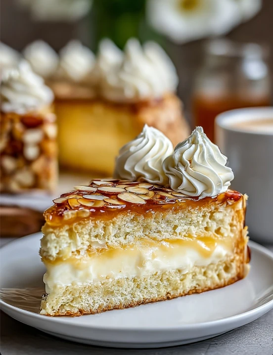 Authentic German Bee Sting Cake Recipe Traditional Bienenstich Cake Tutorial Easy Bee Sting Cake Guide Best Bee Sting Cake...