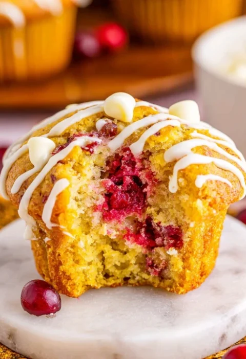 Bakery-style Cranberry Bliss Muffins Recipe Soft Cranberry Muffins Homemade Bright And Festive Muffin Ideas Best Cranberry...