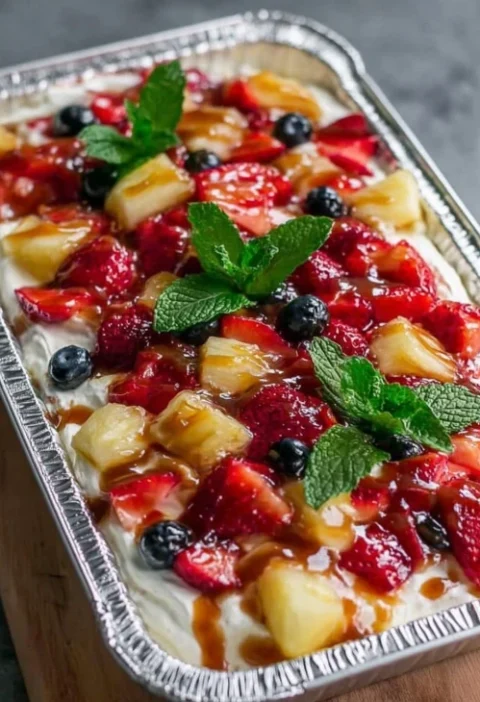 Best Cheesecake Fruit Salad Tin Foil Recipe Easy Cheesecake Fruit Salad In Foil Tray Buy Pre-made Cheesecake Fruit Salad T...