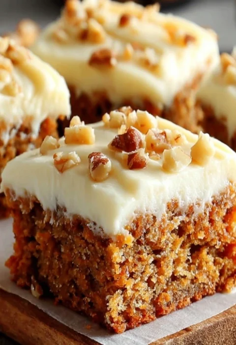 Best Midwest Carrot Cake Bar Recipe Homemade Carrot Cake Bars With Cream Cheese Cream Cheese Frosting For Carrot Bars Heal...