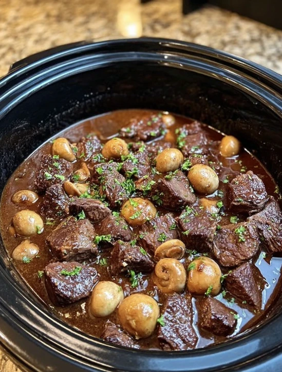 Slow Cooker Beef Bourguignon