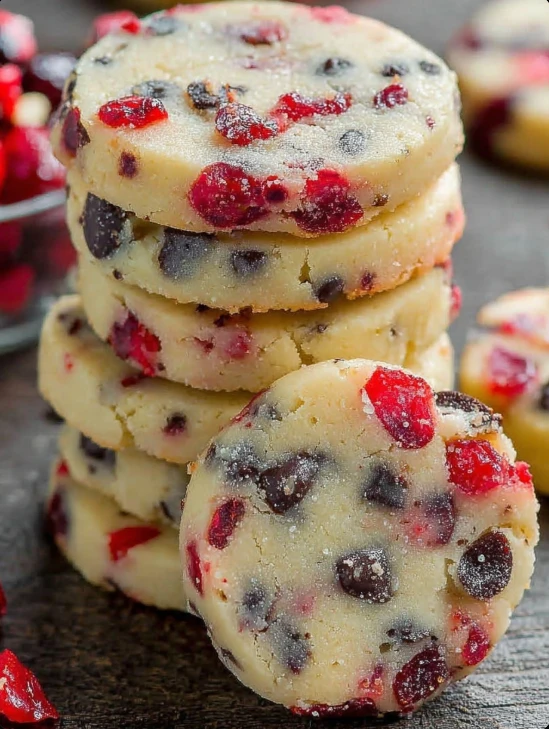 Southern-Style Cherry Shortbread Cookies