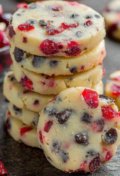 Best Southern Style Cherry Shortbread Cookies Recipe Homemade Cherry Shortbread Cookies Southern Southern Cherry Shortbrea...