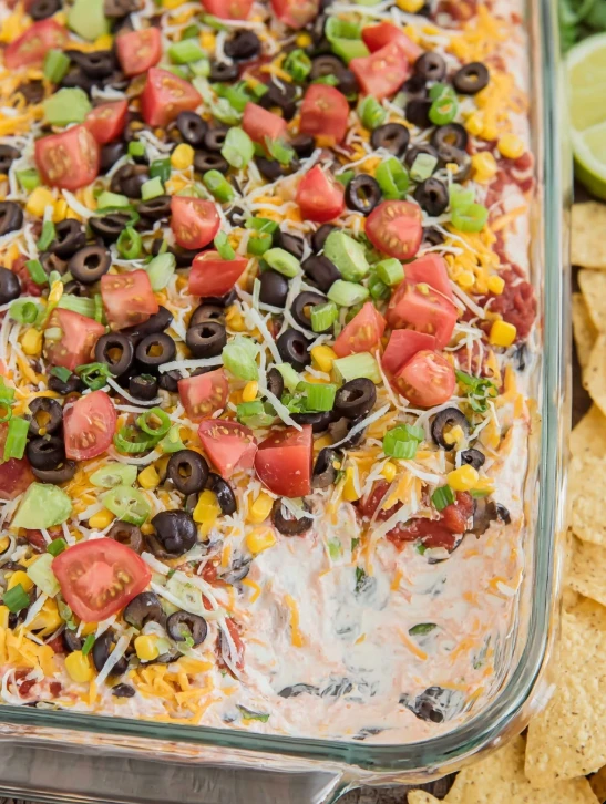 Best Southwestern 7 Layer Dip Recipe Retro Party Dip Ideas Southwestern Style Party Food Easy 7 Layer Dip For Parties Vint...