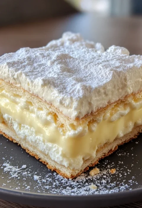 Best Vanilla Slice Recipe Like Grandma's Traditional Vanilla Slice Easy Recipe How To Make A Classic Vanilla Slice Grandma...
