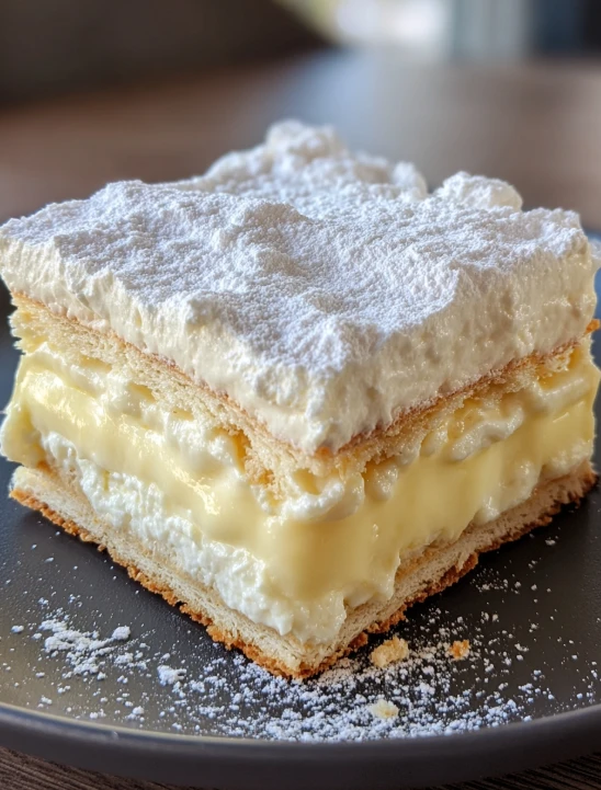 Best Vanilla Slice Recipe Like Grandma's Traditional Vanilla Slice Easy Recipe How To Make A Classic Vanilla Slice Grandma...