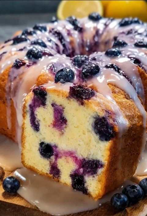 Blueberry Lemon Pound Cake