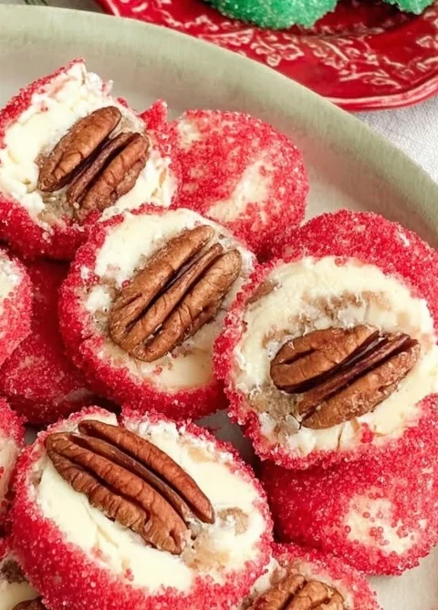 Classic Christmas Pecan Cream Cheese Cookies Recipe Best Pecan Cream Cheese Cookies For Holidays How To Make Melt-in-your-...