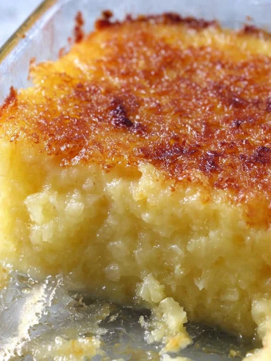 Classic Pineapple Bake with crushed pineapple & buttery topping