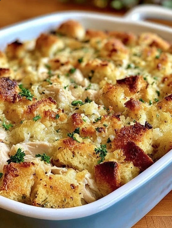 Creamy Chicken And Stuffing Casserole Recipe Easy Chicken Stuffing Casserole Dinner Best Chicken And Stuffing Bake Homemad...